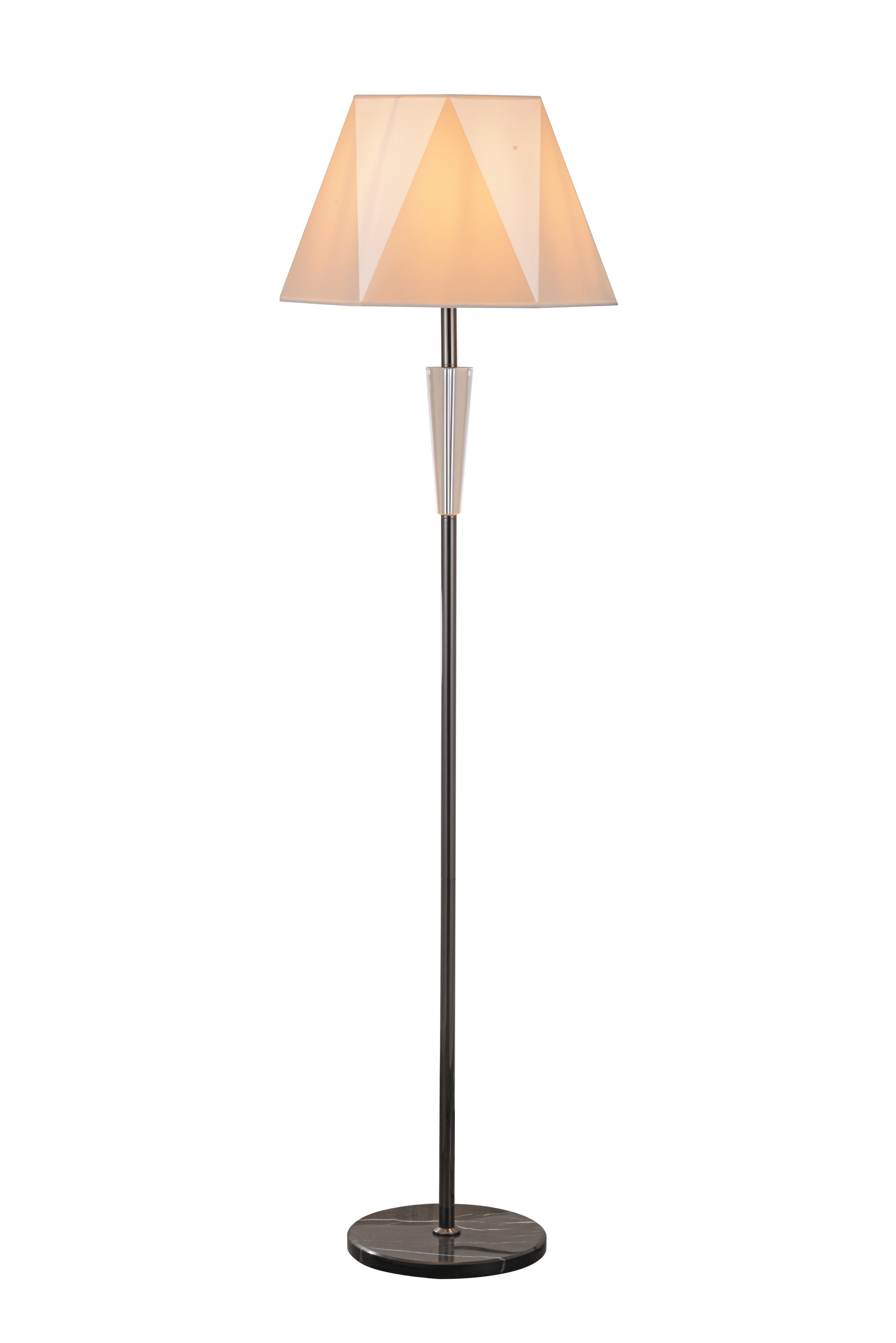 Đèn sàn đứng Crystal Accent hiện đại